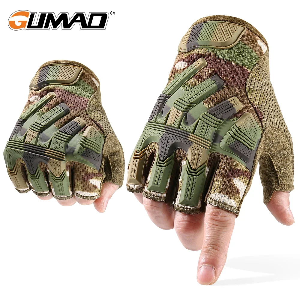 Touch Screen guanti da ciclismo tattici Outdoor Combat Airsoft Paintball caccia tiro escursionismo bicicletta sport antiscivolo uomo donna