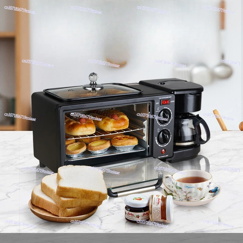 3-in-1 Multifunctional Student Breakfast Machine - Toaster Omelette Maker Coffee Brewer Combination for Convenient Morning