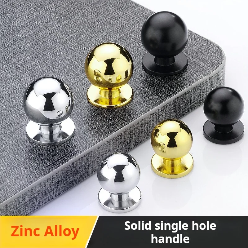 1PCS Modern Minimalist Mushroom Shaped Zinc Alloy Single Hole Handle Clothing Cabinet Door Circular Drawer Exposed Handle