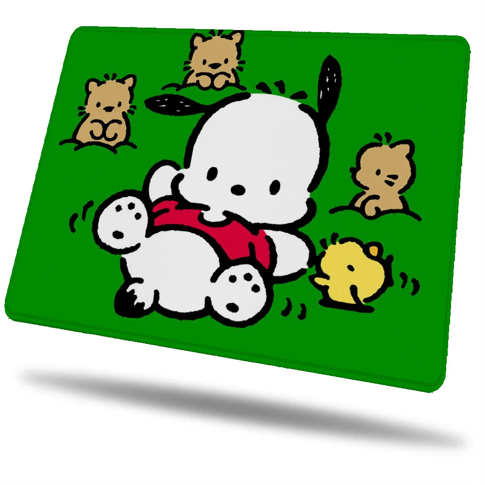 Gaming Mouse Pad Anime Small Pochacco Computer Accessories Rubber Mat Desk Accessory Mousepad Company Game Mats Pc Gamer Girl