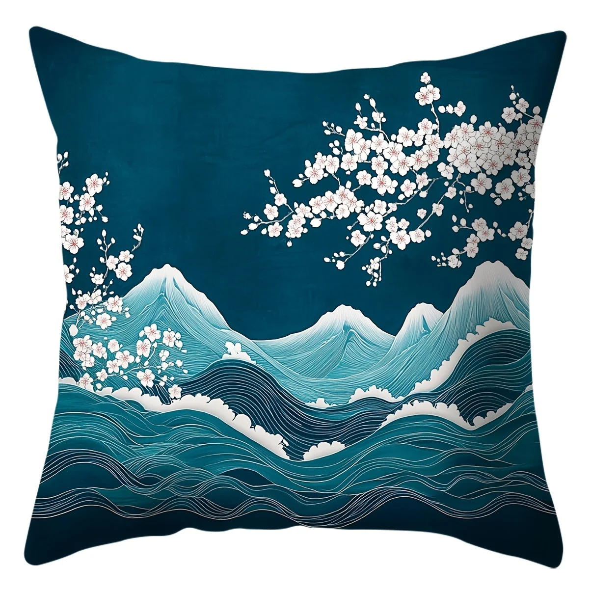 Juego  4 fundas  estilo bohemio con diseño Wabi Sabi, disponibles en tamaños  40.64X40.64 cm, 45.72X45.72 cm y 50.8X50.8 c