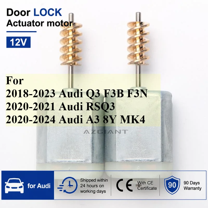 2pcs Motor for Audi Q3 RSQ3 A3 8Y MK4 Door Lock Drive Passenger Side Brand New 10000-20000 RMP