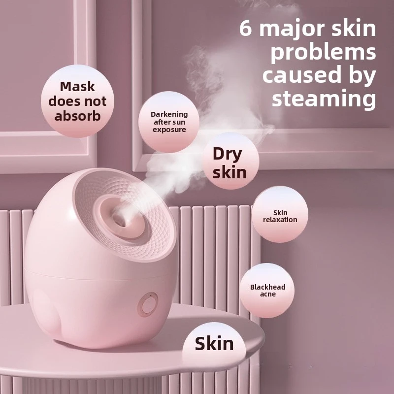 جهاز بخار الوجه بالرش الساخن المنزلي - مرطب رذاذ نانو، قطعة أثرية لترطيب الوجه لروتين العناية بالبشرة اليومي