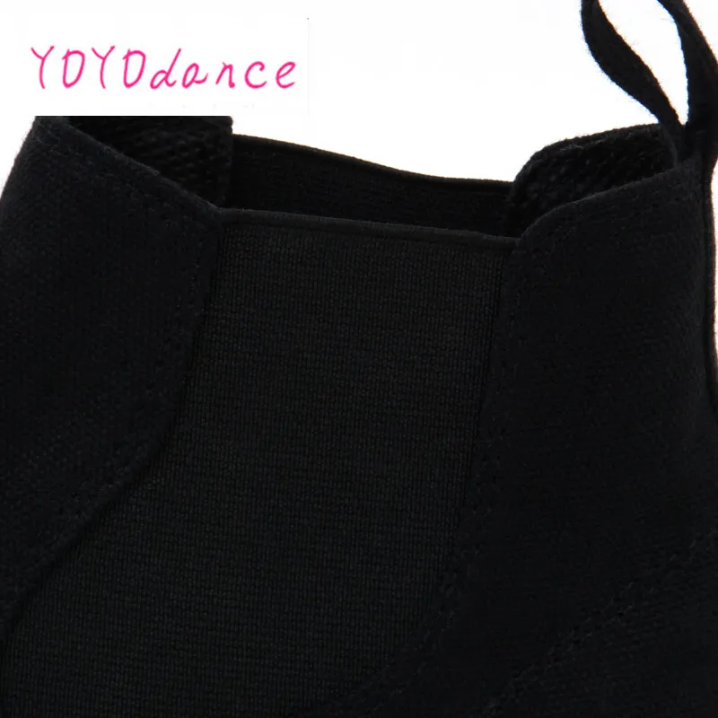 Zapatos de baile de Jazz de alta calidad para mujer, zapatillas de deporte de lona, cómodas, elásticas, negras, nuevas