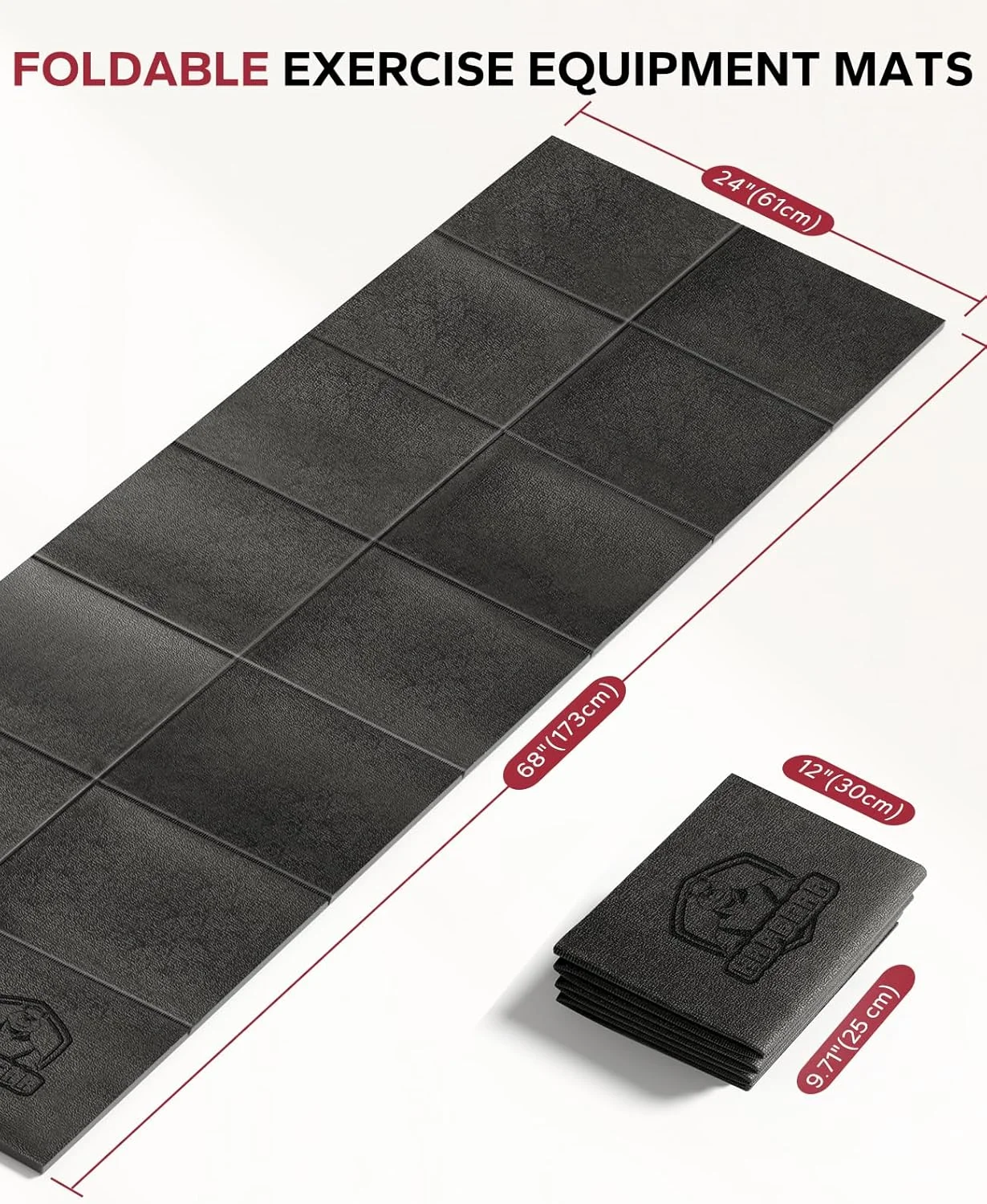 HAPBEAR Treadmill Mat, Multiple Sizes 68