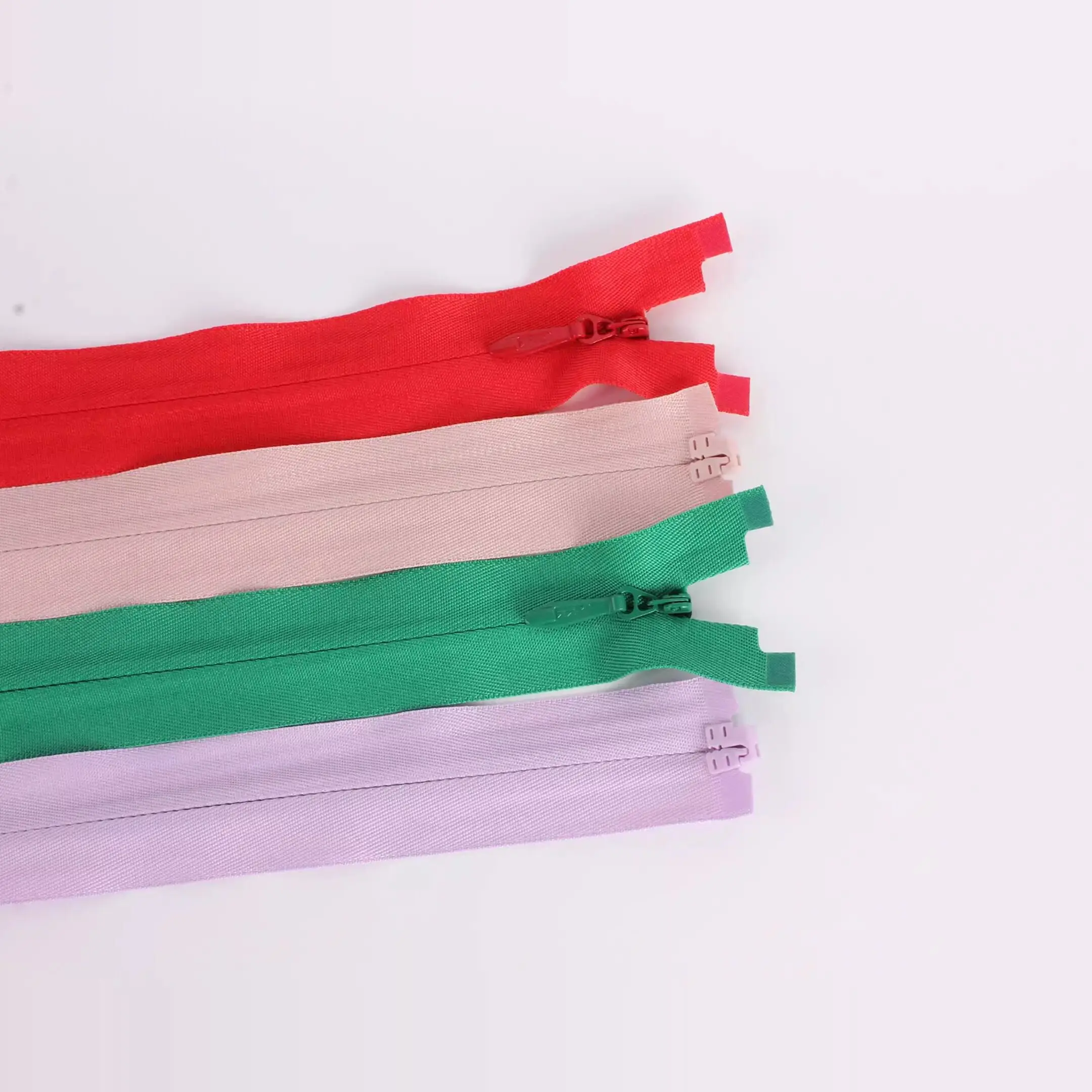 YKK-Reißverschluss Nr. 5 Kleid mit unsichtbarem Reißverschluss und offener Schleppe, Stoffkante, 25 40 60 80 120 200 cm – Detail 2
