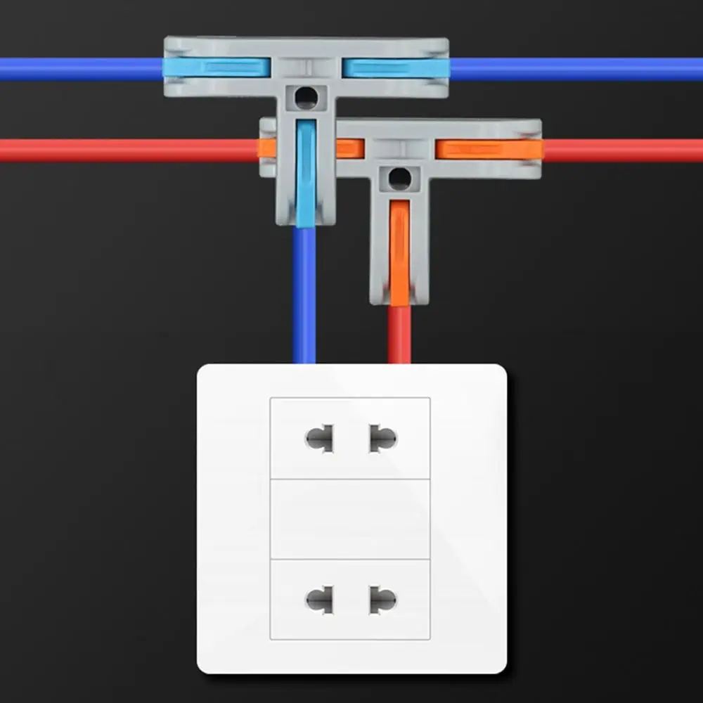 T Type Quick Terminal Block Mini Universal Compact Wire Connector Small Wiring Connector Electrical