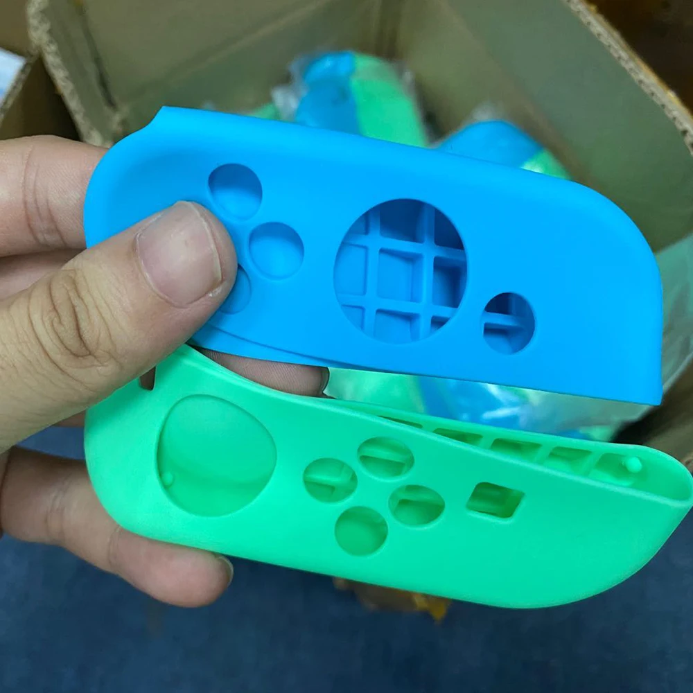 Nintend Switch 용 실리콘 고무 스킨 케이스 커버 Nintendoswitch JoyCon 컨트롤러 NX NS 엄지 그립 조이스틱 캡