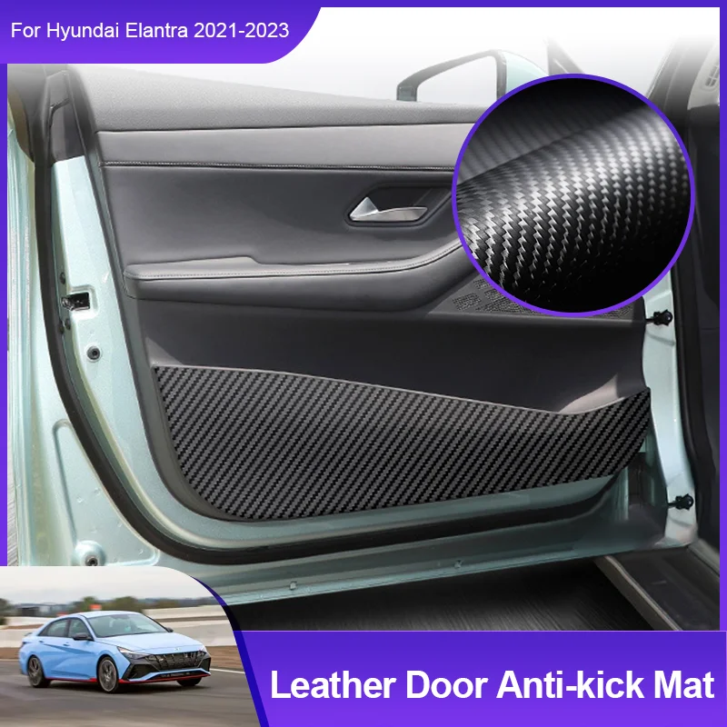 

for Hyundai Elantra i30 Sedan 2021 2022 2023 2024 Door Anti Kick Stickers Protection Pads Decoration Mats Interior Accessories