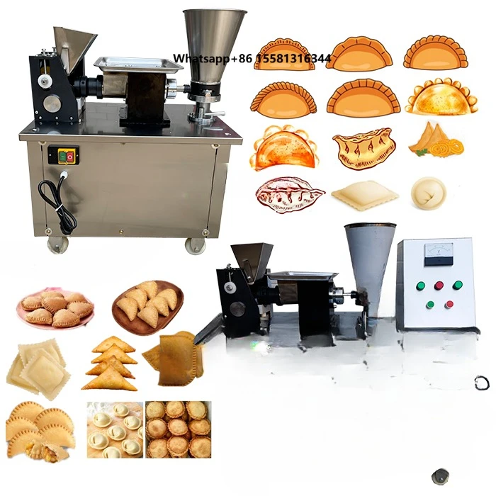 Cheap Price Commercial Dumpling Making Machine Chinese Ravioli Samosa Machine Fully Automatic Pelmeni Empanada Forming Machine
