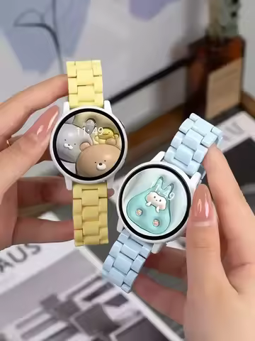 Resin strap For Samsung Galaxy watch 7 6 5 pro/4-6 classic 46/42mm/Active 2 40/44mm correa Gear S3 smartwatch Bracelet 20mm/22mm