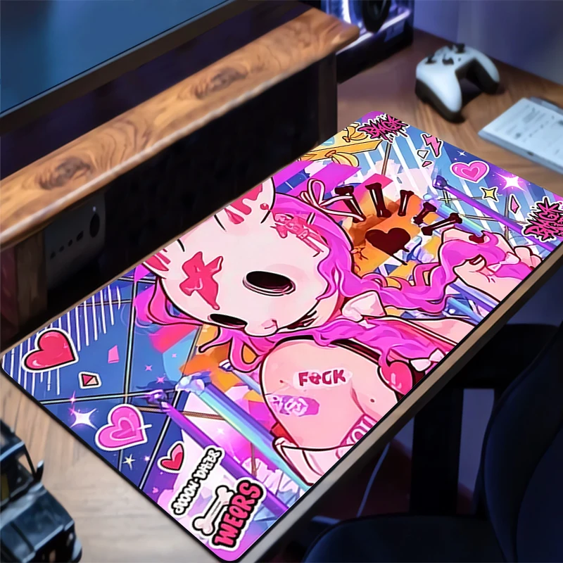 Mouse Pad Acid Cartoon anime Kawaii Gaming Accessories Notbook Computer Speed Mini Pc Gamer Keyboard Desk Mat Mousepad