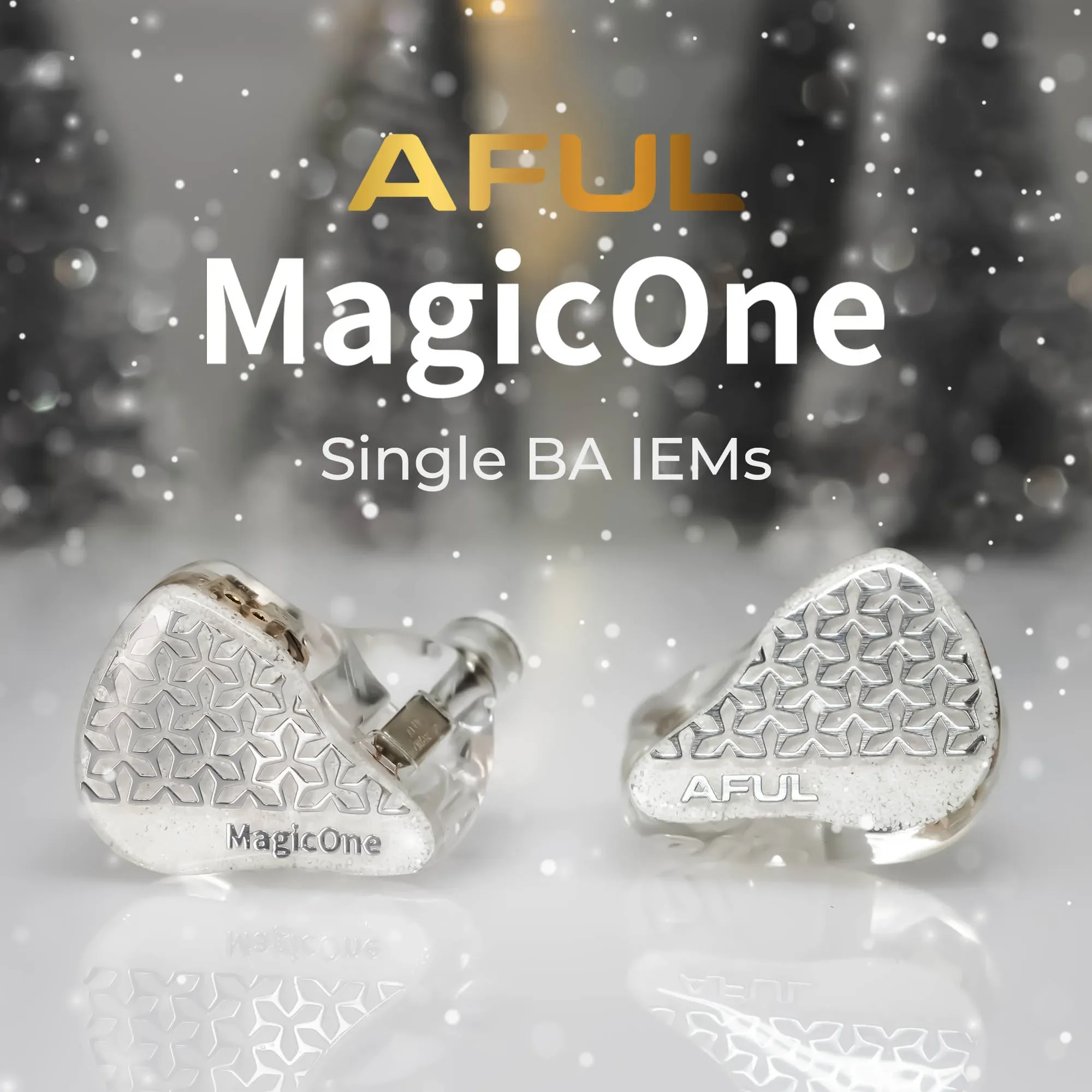 

AFUL MagicOne Single BA Driver In-Ear Monitors, 1BA IEMs Balanced Armature Earphones with SE-Math Acoustic Technology