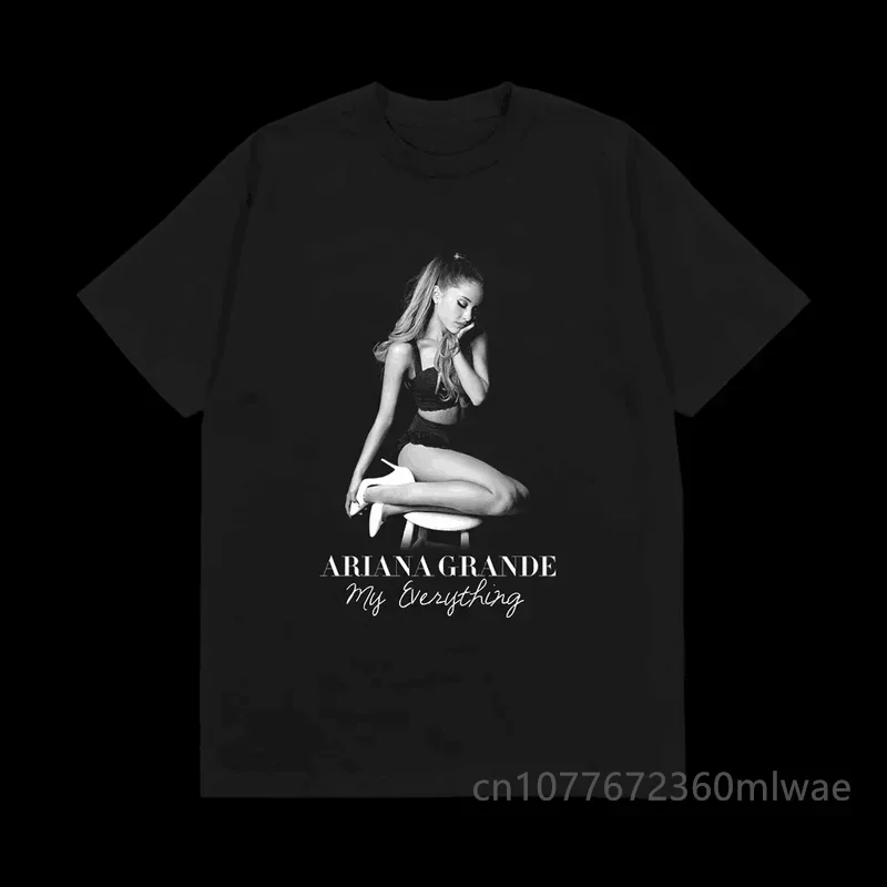 Ariana Grande Positions Vintage Women's Tshirt Merch Graphic T-shirt Unisex Tee Top Men Fashion Ariana Peripheral Short Sleeve