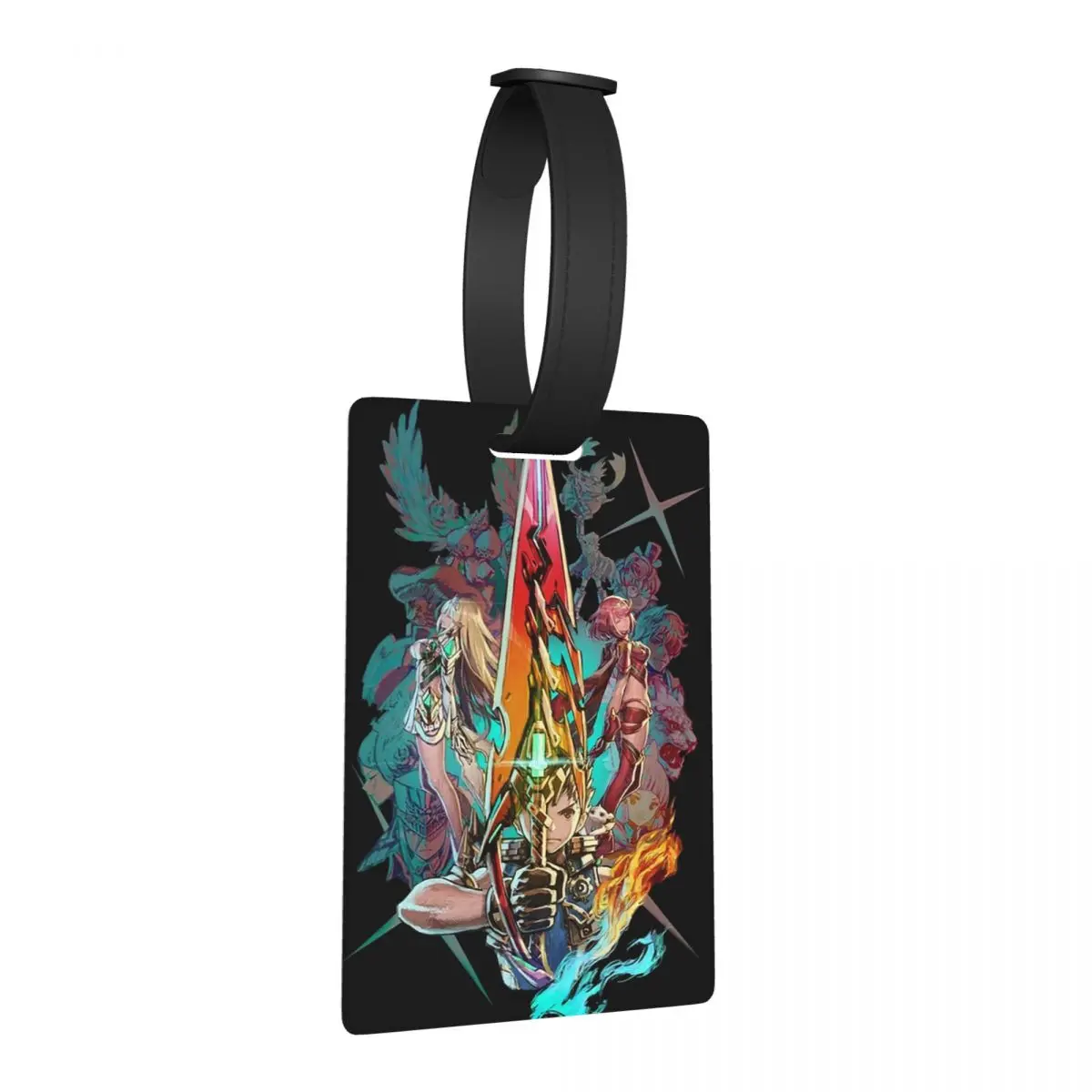 

Xenoblade Chronicles Team Багажные бирки Аксессуары для чемоданов Дорожная мода Багажная бирка Держатель этикетки ID Имя Адрес