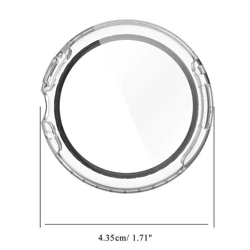 Case for Pixel Watch 43.5mm TPU Plated Case Shock-Proof Cover All-Around Protective Bumper Shell