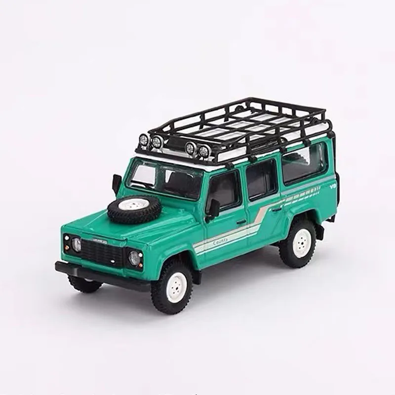 

Diecast Alloy 1:64 Scale Land Rover Defender 110 Cars Model Green Adult Toys Nostalgia Classics Souvenir Gifts Static Display