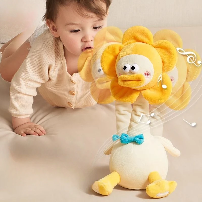 Jouet en peluche phtalduck pour enfants, canard électrique, peut chanter, torsader et danser, long cou, figurines d'action, cadeau d'anniversaire