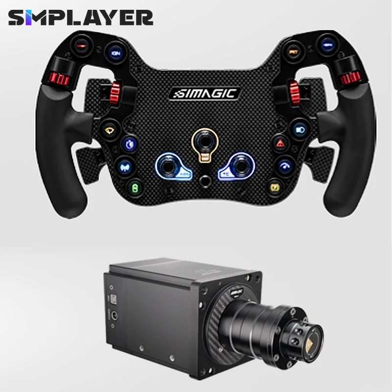 

Simplayer Simagic AlphaM-FX-C 290 мм FX-C FX Formula Wheel Рулевое колесо с двойными муфтами + основание колеса Alpha Mini