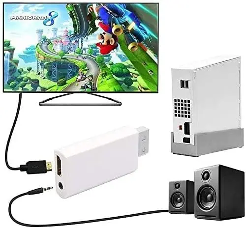 Convertidor de adaptador de WII a HD, 1080P, 720P, Full HD