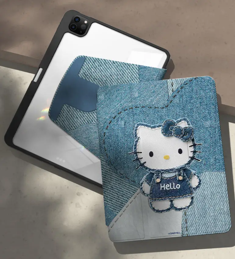 حافظة هالو كيتي لجهاز iPad ipad Air 4 5 10.9in M2 M3 Pro 4 5 6 12.9in M4 حافظة واقية Ipad 8/9/10 10.2in A16 11in غطاء لوحي #4