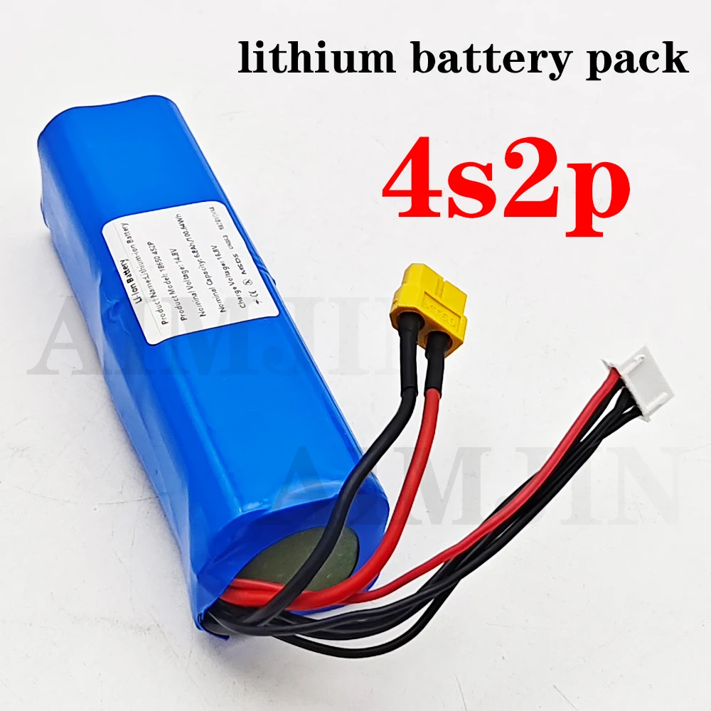 قابلة للشحن lpega لمختلف طائرة RC بدون طيار QuadrotorXH2.54-5P XT60 14.8 فولت بطارية ليثيوم أيون 4S2P 6800 مللي أمبير قدرة عالية بدون طيار #6