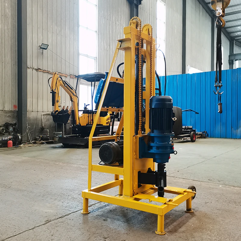 Durable Tire Electric Geological Exploration Drilling Rig Borehole Deep Water Well Drilling Rig Automatic Mine Drilling Rig