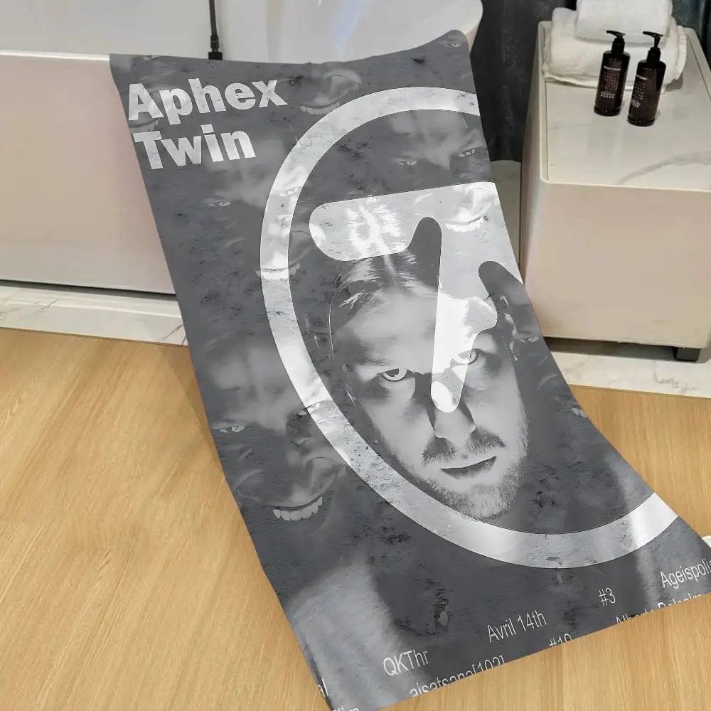 Pop Band A_Aphex T_Twin Microfiber Blanket Quick Drying Beach Towels Oversized Printing Super Absorbent Pool Towel Blanket