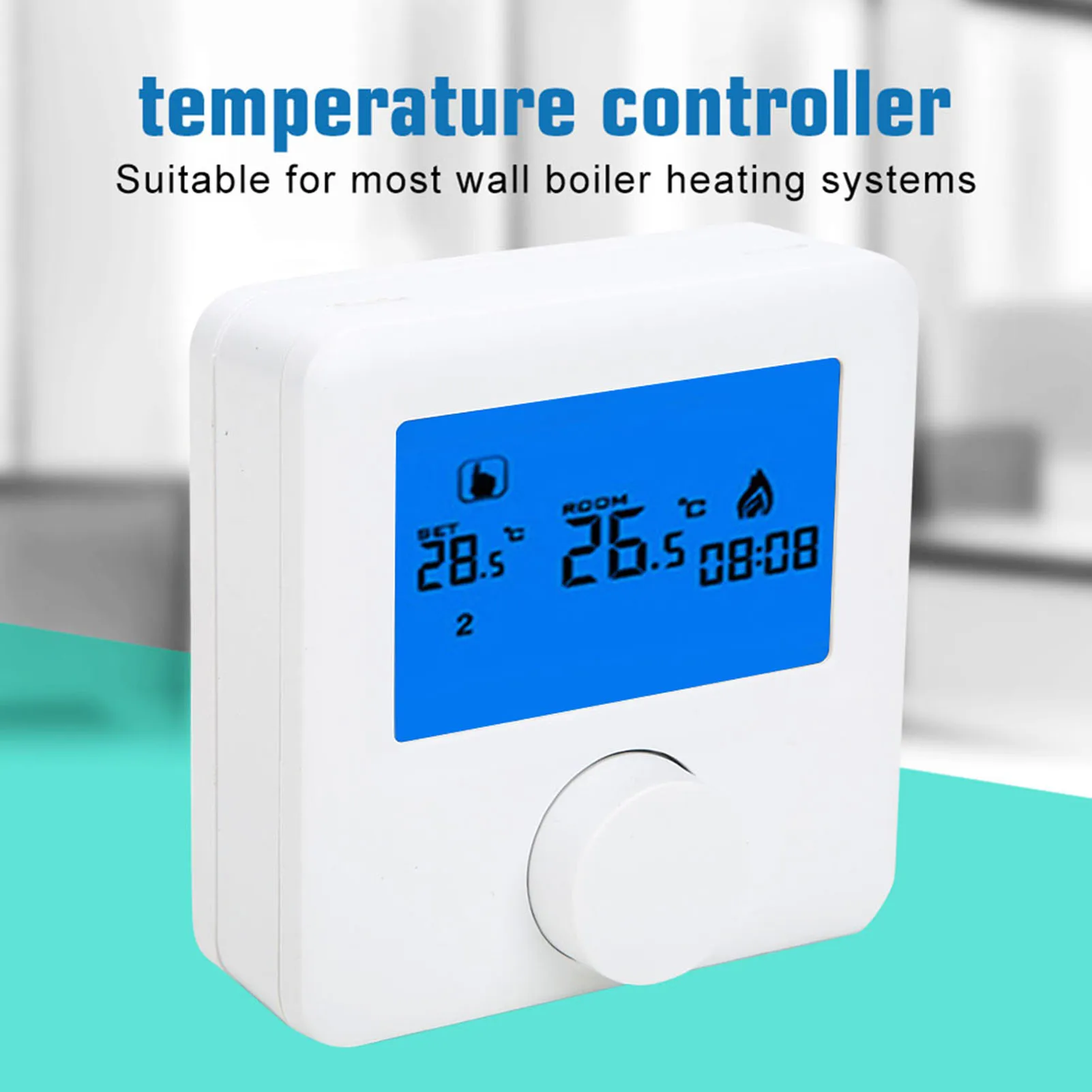 HYO6BW – Thermostat numérique LCD, régulateur de température Programmable pour chauffage