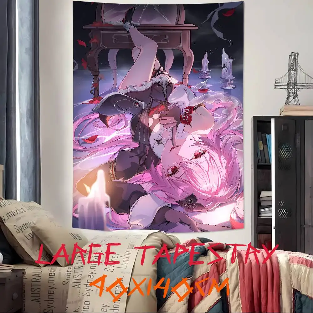 Popular Honkai Star Rail Hot Evernight Girl Tapestry Popular Room Decoration Wall Tapestry Art Room Home Decor Wall Art Decor