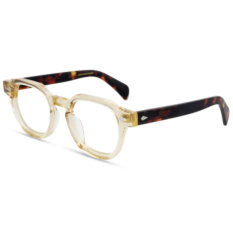Thick frame classic high-quality sheet polygonal eyeglass frame versatile commuting can be equipped with prescription lenses opt