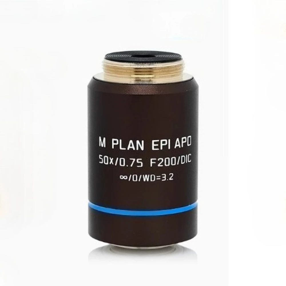 5X10X20X50X100X M APO Plan EPI Apochromat Objective RMS 20.2 Thread F200/DIC  Metallographic Microscopes Objective Long WD