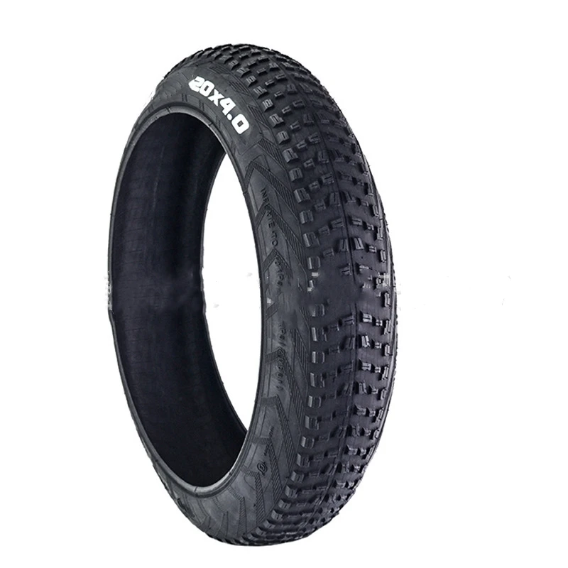 20x4.0 Bike Tire Fat Tread Enhanced Traction Stability For Snow Sand Rough Roads Mountain Bicycle Beach Cruisers Quick Mount