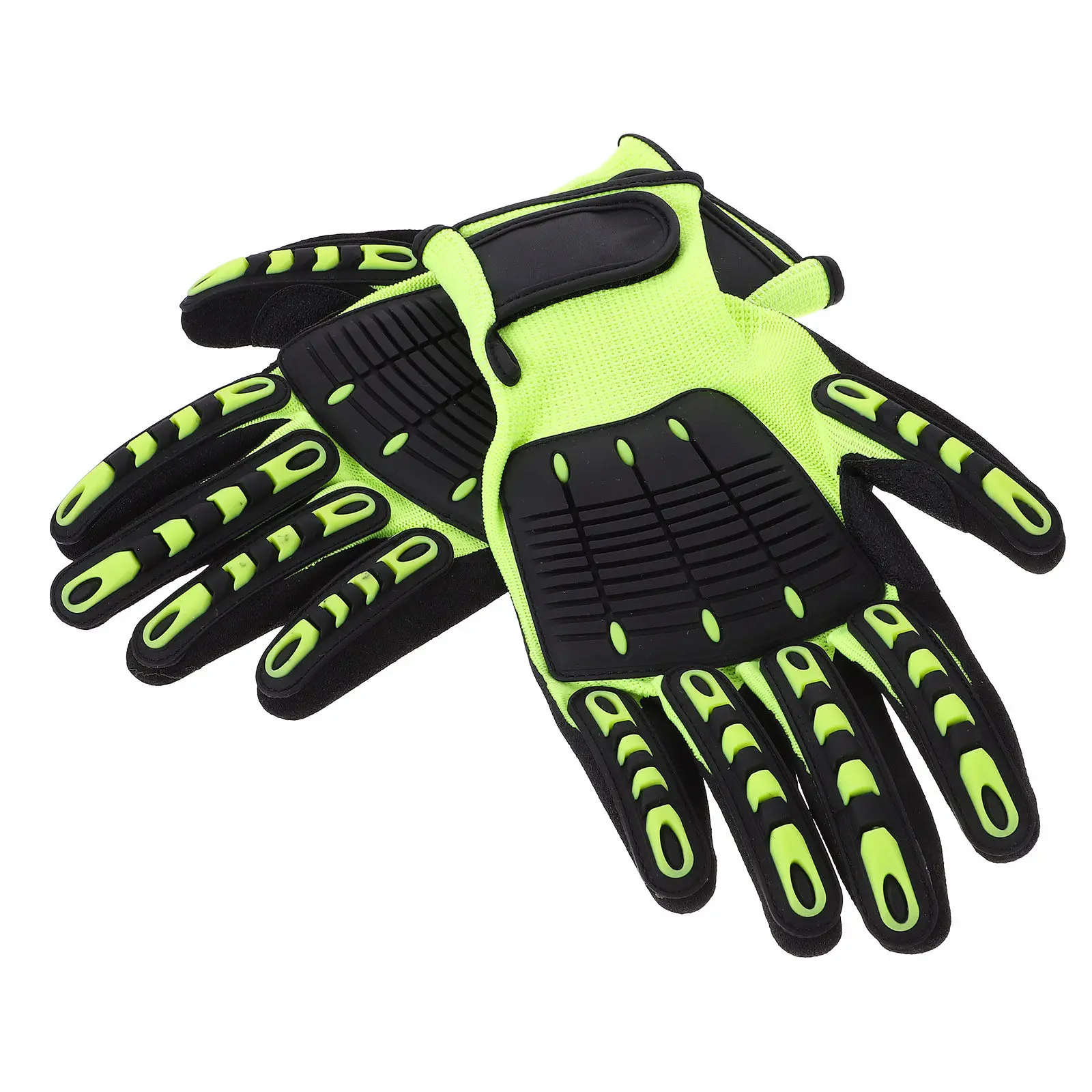 

1Pair Heavy Duty Cut Resistant Anti-Slip Protective Work Gloves for Gardening Construction Assembly Industrial Maintenance with