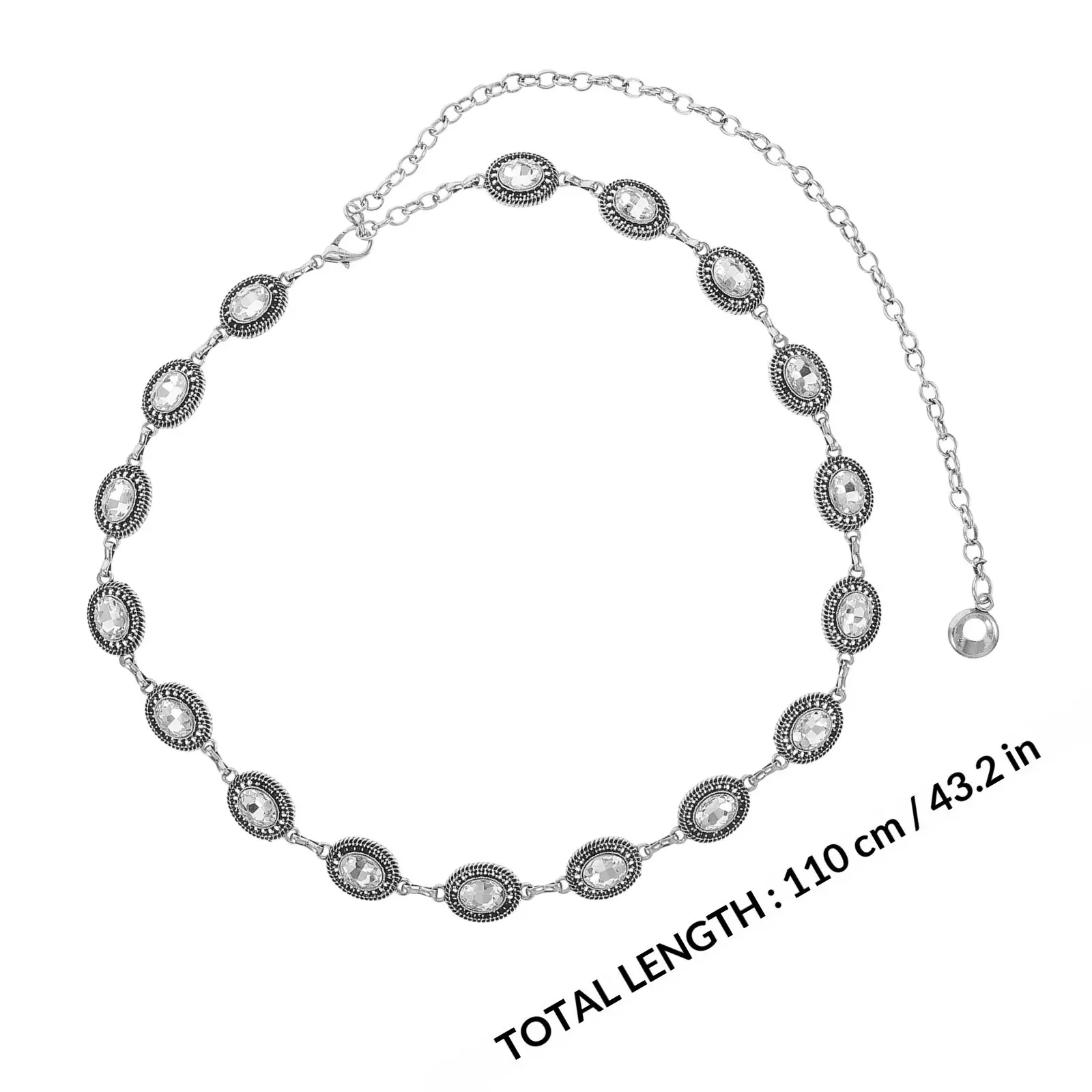 Luxury Vintage Chain Waist Belt Women Adjustable Hollow Out Metal Belt Western Retro Style for Dress Blouse Jean Pant Formal