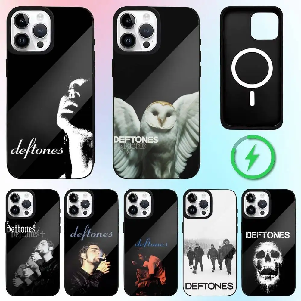 

Band D-Deftones Phone Case For iPhone17,16,15,14,13,12,11 Plus,Pro Max Magnetic For Magsafe Wireless Charging