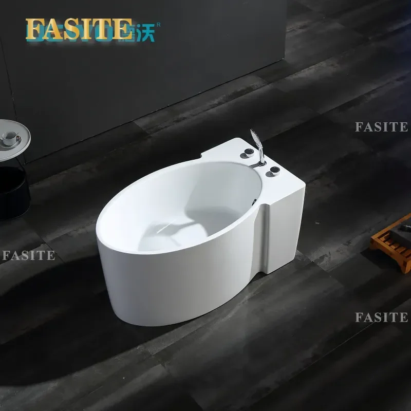 For Dewo Sanitary Ware Acrylic Independent Bathtub Hot and Cold Water Adjustment Household Small Apartment