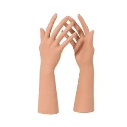 Simulation Skin Hand Model Jewelry Necklace Holder Female Fake Model Hand Nail Art Emulational Hand Jewelry Gloves Display Props