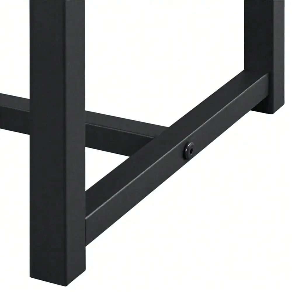 

Industrial 3Piece Dining Table Set For Kitchen, Dining Room, And Home Office