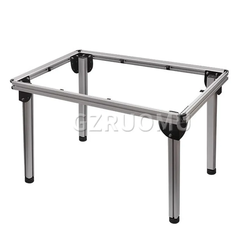 1220*738MM Aluminium Alloy Woodworking Table Stand Household Workbench Without Desktop Multifunction Folding Lifting Guide Rail