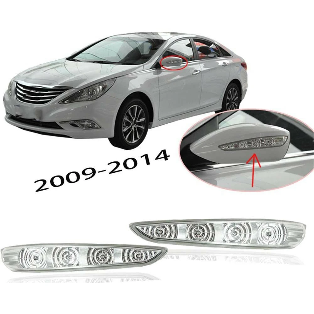 

Фонарь бокового зеркала для Hyundai Sonata 8 2010-2014, светодиодные указатели поворота, сигнал зеркала заднего вида, индикатор заднего вида