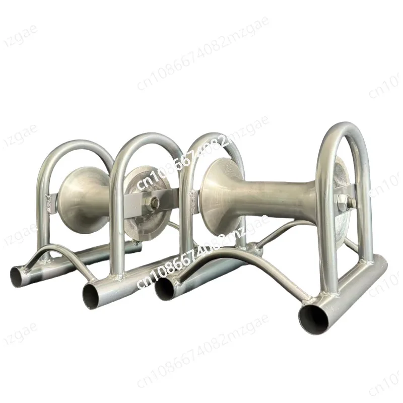 Steel pipe frame braising pulley nylon wheel aluminum wheel cable pulley Cable pay-off pulley