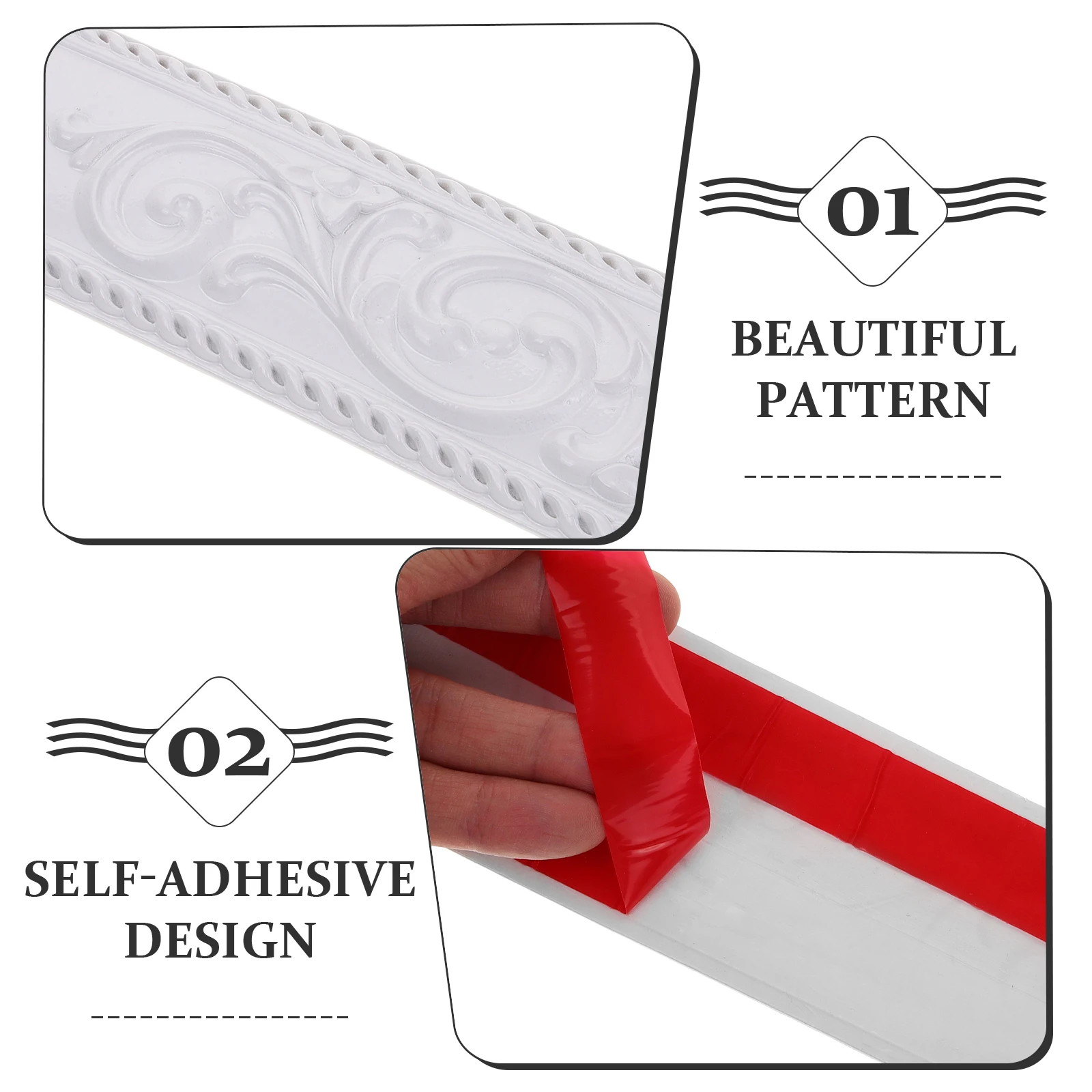 

Peel Stick Trim Flexible Pvc Peel Stick Crown Molding Ceiling Self Adhesive Ceiling Border Wall Corner Decor Modern Home