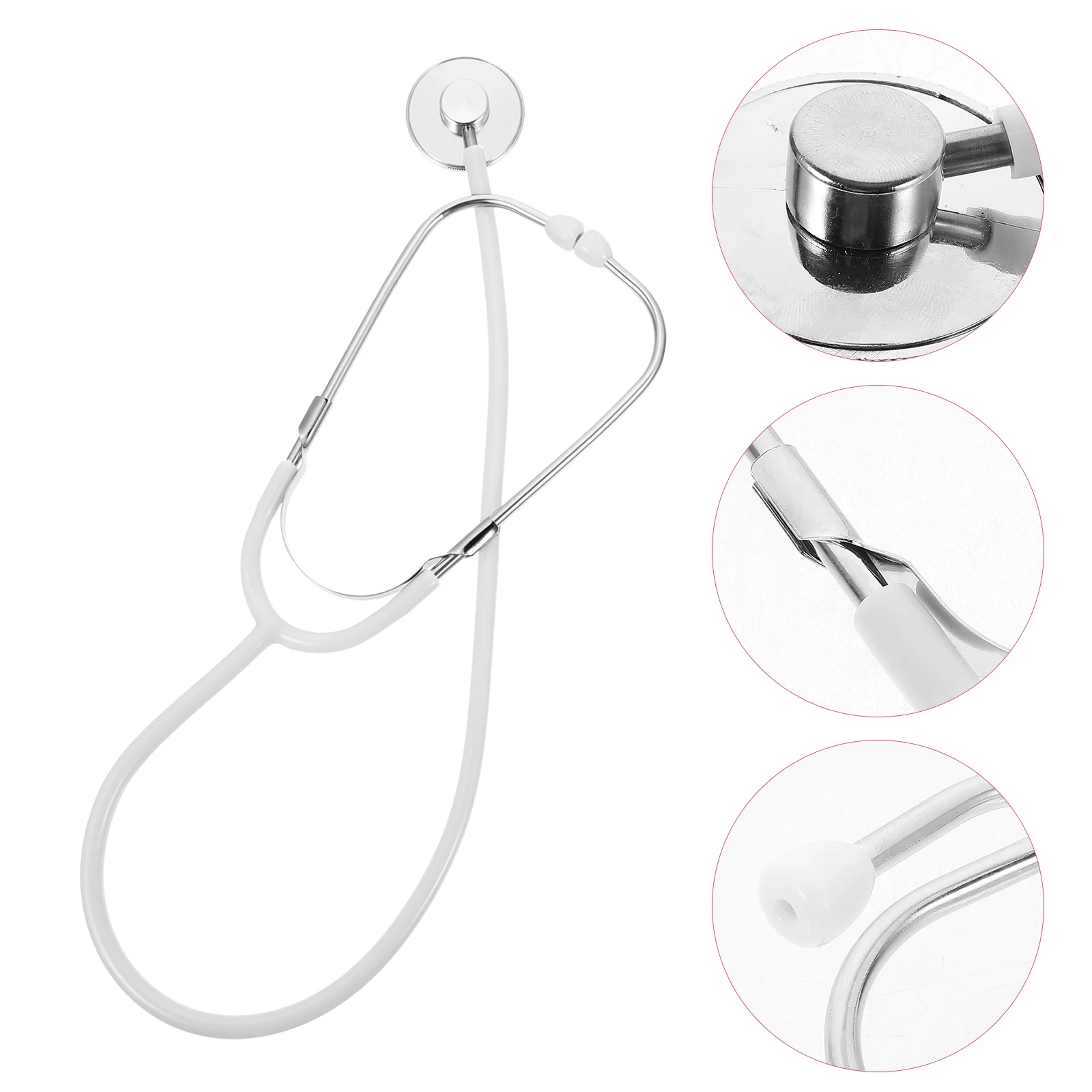 

Toy Stethoscope for Kids Playing Nurse Props Children False White Simulated Doctor