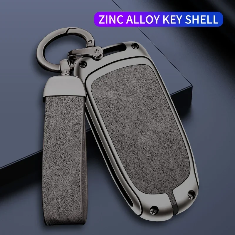 

Zinc Alloy Car Key Case For Dodge RT Challenger Charger Journey RAM Remote Control Protector For DODGE R/T Logo Car Key Cover