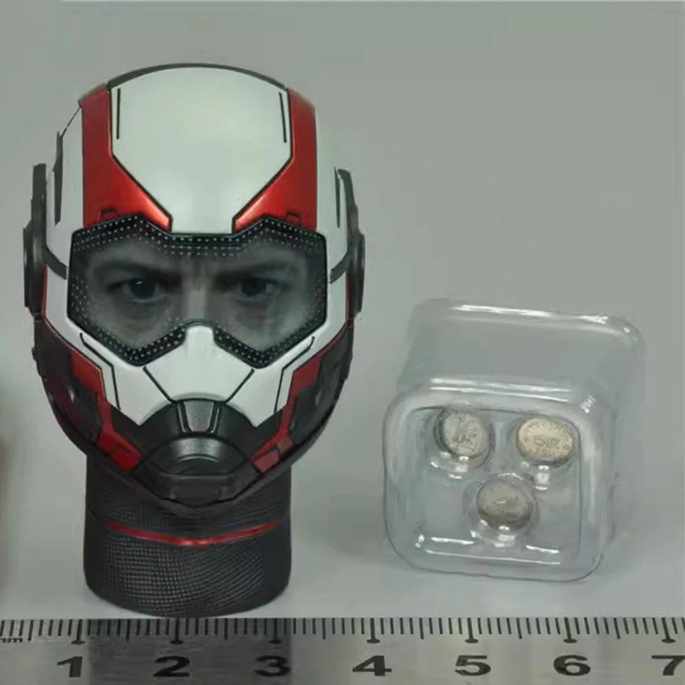 

1/6 Hottoys HT MMS537 Male Head Sculpture Carving with Helmet can be Light For 12" Action Figure Scene Component