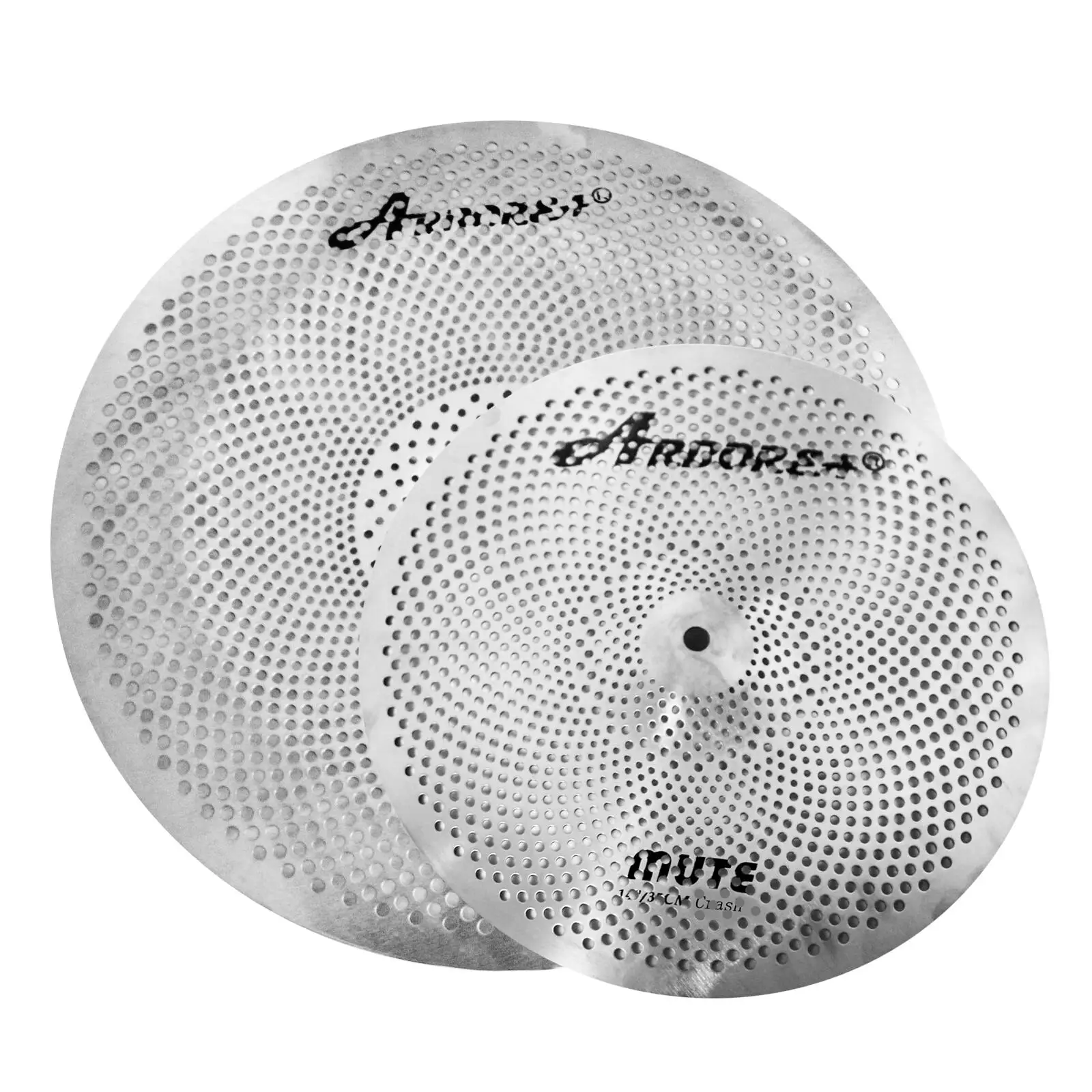 

Arborea Silver Low Volume Cymbal 14"Crash +16"China Mute Drum Practice Cymbal for Drum Set