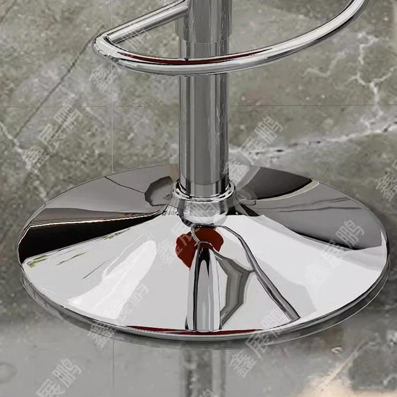 كراسي بار دوارة إسكندنافية مقعد مرتفع كراسي بار حديثة من جلد البولي يوريثان قابلة للتعديل للاسترخاء تصميم إيطالي أثاث بار Barkrukken LLBC #5