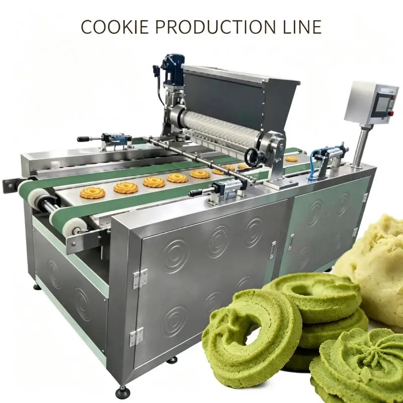 Commercial Automatic Biscuit Machine Cookie Dough Forming Equipment High Efficiency Bakery Production Equipment