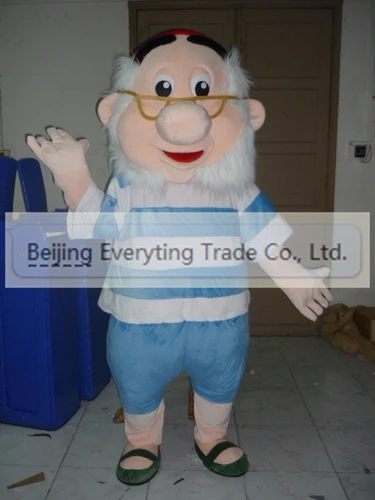 New Adult Hot Sale Foam Old Man Fancy Cartoon Mascot Costume Plush Christmas Fancy Dress Halloween Mascot Costume